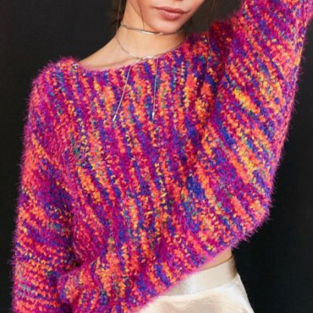 Ecote dolman sleeve funfetti sweater